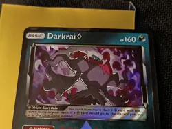 Pokemon Darkrai TCG Prism Star Card 77/156 Sm-Ultra Prism Holo - Image 3