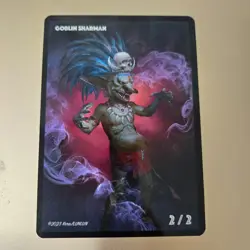 MTG Treasure Token / Goblin Shaman Token Hatori Kyoka CROSS FOIL Japanese - Image 2