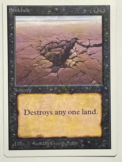 Sinkhole Unlimited (1993) NM Black Common MAGIC MTG CARD - Image 1