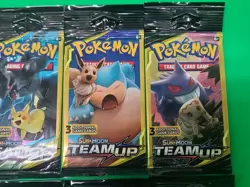 Pokemon Sun & Moon Team Up 3 Card Booster Packs X8 XY Ancient Origins X2 Sealed - Image 3