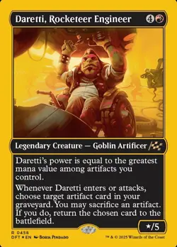1 x Daretti, Rocketeer Engineer - First-Place Foil - Aetherdrift - NM-Mint - MTG - Image 1