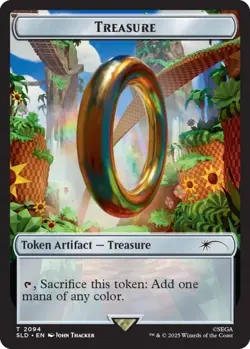 Treasure Token - 2094- non-FOIL - Secret Lair:Sonic:Chasing Adventure- MTG-NM - Image 1