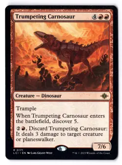 Trumpeting Carnosaur NM* The Lost Caverns Of Ixalan ENGLISH 0171 mtg -UnltdCards - Image 1