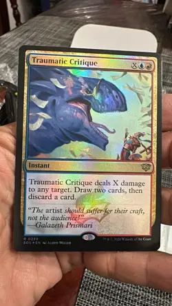 FOIL Traumatic Critique #239 Secrets of Strixhaven SOS Magic The Gathering Rare - Image 1