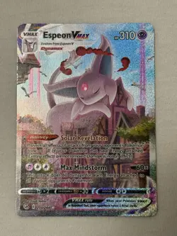 Espeon VMAX Alternate Art 270/264 Fusion Strike Secret Rare Pokemon TCG - Image 2