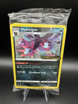 Pokemon TCG Hydreigon Darkness Ablaze Black Star Promo SWSH037 Prerelease Sealed - Image 1