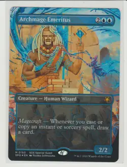 Archmage Emeritus - Borderless Foil Mythic MtG Card SOS SPG 150 - Image 1