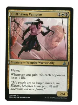 Cliffhaven Vampire 153 Uncommon Oath of the Gatewatch Magic: The Gathering NM - Image 1