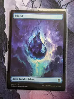 Island - Full Art - Foil - NM - Basic Land 251/254 - Theros Beyond - MTG - Image 1