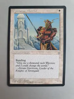 Kjeldoran Warrior , MTG Ice Age (1995), Common White Creature NM - Image 1