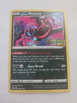 Pokemon SWSH: Evolving Skies | Galarian Moltres SWSH125 | Stamped Promo - Image 1