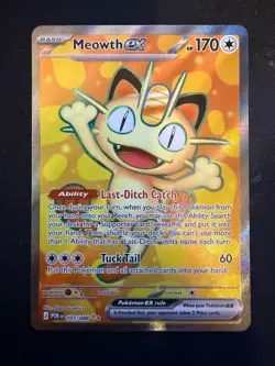 Meowth ex 107/088 Ultra Rare Perfect Order Pokemon Holo NM/M - Image 1