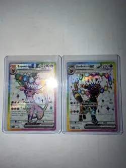 Pokemon TCG Umbreon Ex Espeon Ex Svp 175 176 Promo Pair NM Prismatic Evolution - Image 3