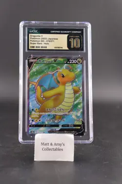 Pokemon 2022 Dragonite V Pokemon Go 078/071 CGC Pristine 10 Super Rare - Holo - Image 1