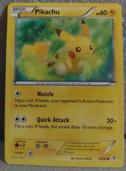Pikachu - 2016 Generations 26/83 - Pokemon TCG - NM Pre Owned - Image 1