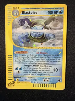 Pokemon EXPEDITION - #4/165 Blastoise - Holo - ENG - Moderately Played - Image 1