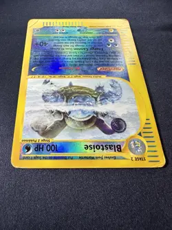 2002 POKEMON EXPEDITION SET #4/165 BLASTOISE REVERSE HOLO RARE MP - Image 4