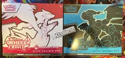 Pokemon TCG S&V Black Bolt & White Flare - Pokemon Center ETB - SEALED Set Of 2 - Image 1