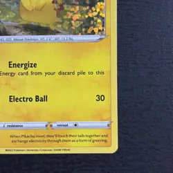 Pikachu 007/015 McDonald's 2022 Holo Pokemon TCG Card LP-MP - Image 4