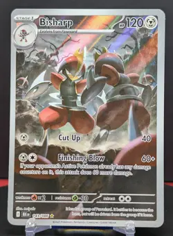 Pokemon Bisharp #143/086 English Black Bolt Illustration Rare Full Art - Image 1