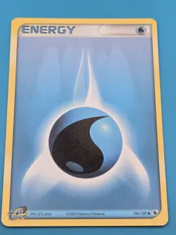 Pokemon Water Energy 106/109 EX Ruby & Sapphire Regular NM - Image 1