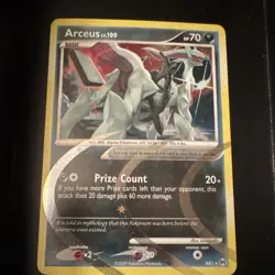 Pokemon TCG Arceus Lv.100 AR1 Arceus Holo Rare Basic 70 HP Prize Card 2009 - Image 1