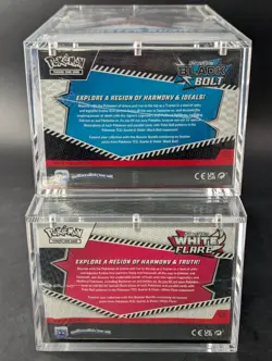 2x Pokemon Black Bolt White Flare Sealed Booster Bundle Display Case W/Acrylic - Image 3