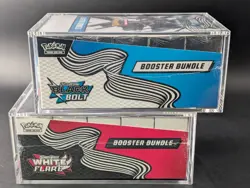 2x Pokemon Black Bolt White Flare Sealed Booster Bundle Display Case W/Acrylic - Image 4