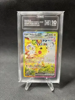 Pikachu ex 238/191 SV08 Surging Sparks SIR Full Art Holo TAG 10 2024 - Image 1