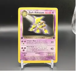 Pokemon Dark Alakazam 18/82 Team Rocket 1st Edition Rare non holo *LP* - Image 1
