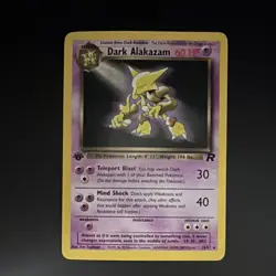 Pokemon Dark Alakazam 18/82 Team Rocket 1st Edition Rare non holo *LP* - Image 2