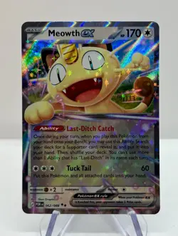 Pokemon Meowth EX 62/88 : Double Rare - Perfect Order NM - Image 1