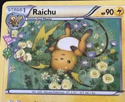 Rare Raichu Pokemon Card RC9/RC32 Radiant Collection Excellent Condition - Image 2