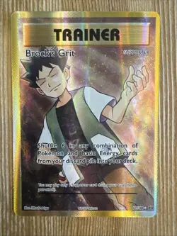 Brock's Grit 107/108 Pokemon TCG Evolutions Holo Full Art Ultra Rare NM - Image 1