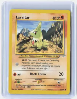 Larvitar 70/105 Common Neo Destiny Pokemon Lightly Played - Image 1