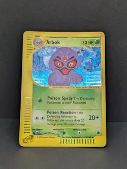 Arbok 003/165 Expedition Base Set Holo Rare Pokemon TCG Nintendo e-reader MP+ - Image 3