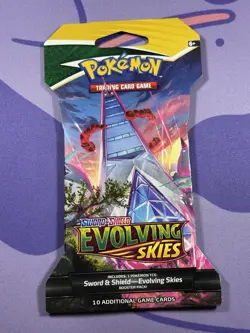 Pokemon TCG Evolving Skies Sealed Sleeved Booster Pack Duraludon Art - Image 1