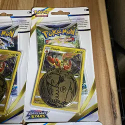 Pokemon Brilliant Stars Checklane Blister Pack - Eevee or Flapple - Lot of 10 - Image 4