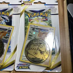 Pokemon Brilliant Stars Checklane Blister Pack - Eevee or Flapple - Lot of 10 - Image 5