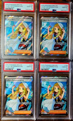 Lot of 10: Pokemon Mega Evolution #169 FA Lillie's Determination PSA 10 Gem Mint - Image 2