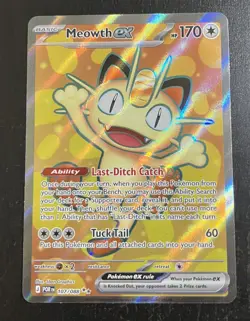 Meowth ex 107/088 Me03: Pokemon Perfect Order Holo - DOUBLE RARE - NEAR MINT - Image 1