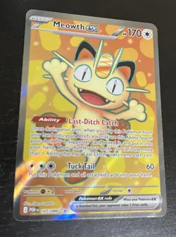 Meowth ex 107/088 Me03: Pokemon Perfect Order Holo - DOUBLE RARE - NEAR MINT - Image 3