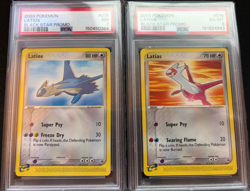 2003 Pokemon Latios #015 PSA 7 & Latias #014 PSA 6 Black Star Promo Combo Lot - Image 1