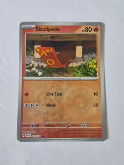 Sizzlipede 027/191 Common Surging Sparks Pokemon Reverse Holo Near Mint - Image 1