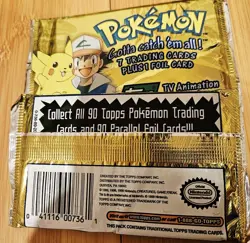 2 Pokemon Topps Trading Cards TV Animation Edition Series 1 Factory Sealed green - Image 2
