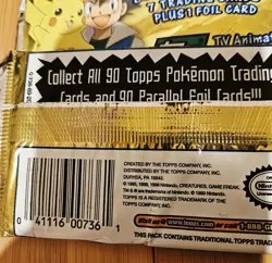 2 Pokemon Topps Trading Cards TV Animation Edition Series 1 Factory Sealed green - Image 3