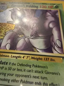 2000 POKEMON GYM CHALLENGE HOLO-1ST ED #7 GIOVANNI'S NIDOKING PSA 9 - Image 5