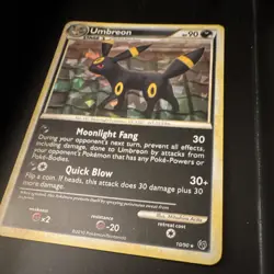 Pokemon TCG Umbreon 010/090 Cracked Ice Holo Stage 1 90 HP 2010 - Image 2