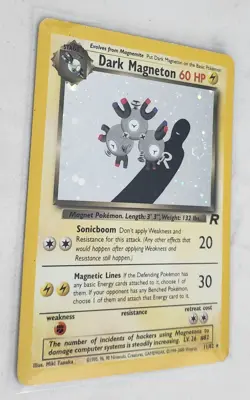 Dark Magneton 11/82 Holo Team Rocket - Pokemon Card - Mp/HP - Image 3