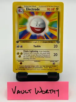 ⚡ 1999 Pokemon Jungle #18 Electrode 1st Edition Rare WOTC Card - ERROR ⚡ - Image 1